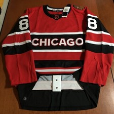 Adidas Authentic Patrick Kane Chicago Blackhawks Reverse Retro NHL Jersey Red 56