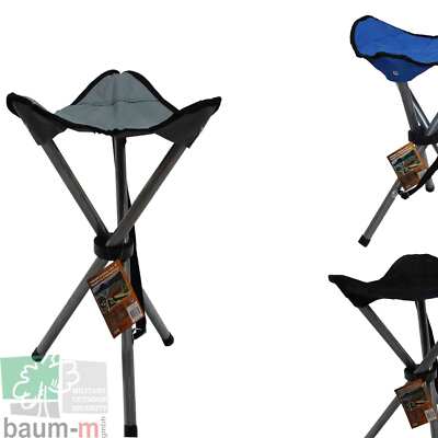 Campinghocker faltbar Dreibein 100kg belastbar  leicht Festival Outdoor Angeln