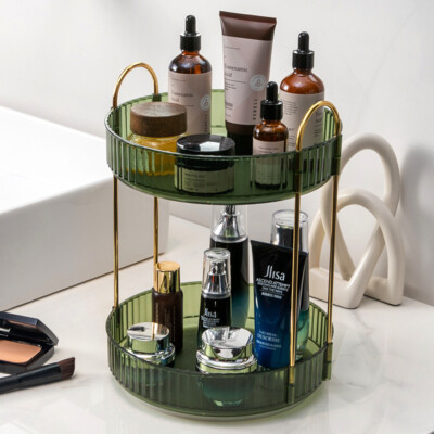 360 Aufbewahrung Makeup Kosmetik Parfm Drehbar Organizer Stnder Regal UK  | eBay.de