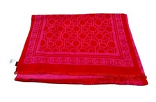 NEW Bloomingdale  s Exclusive 150th Anniversary Patterned Scarf Pink/Red NWT