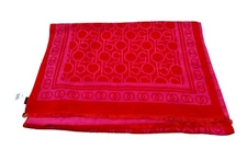 NEW Bloomingdale’s Exclusive 150th Anniversary Patterned Scarf Pink/Red NWT