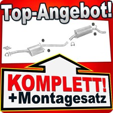 Auspuff für OPEL OMEGA A 1.8 2.0 2.3 D 2.4 Stufenheck Auspuffanlage