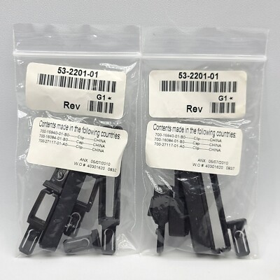   (2pks) Cisco Systems Spare Clips & Caps 53-2201-01 Rev G1