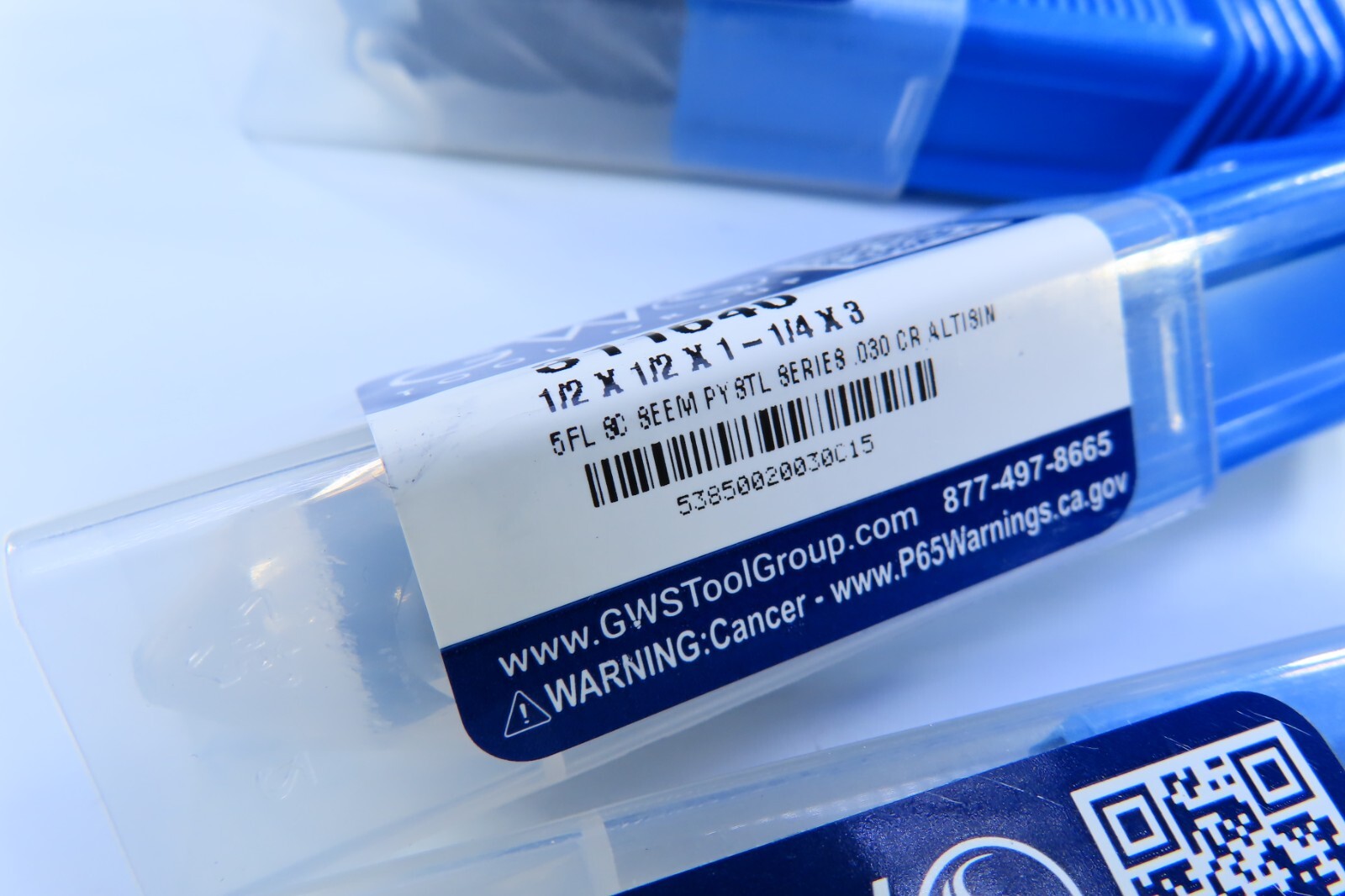 LOT ( 5 PCS ) NEW 1/2" GWS 311640 SOLID CARBIDE END MILLS MILLING MACHINIST TOOL