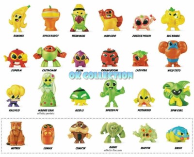 SUPER FOODIES 2 FRUIT 2020 _ESSELUNGA SURPRISES (complete series 24 characters)