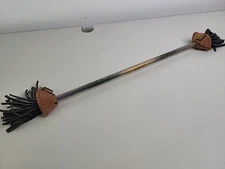 Lunastix Brand Juggling * Single * Stick Gold Hreen Purple W/ Leather Tips