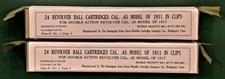 REMINGTON-UMC  WWI  M1911 .45 ACP 24 ROUND M1917 REVOLVER NEW REPLICA AMMO BOXES