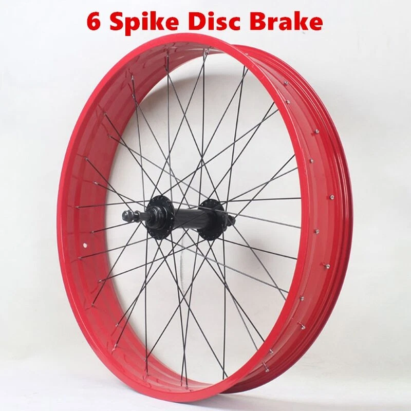 26X4.0 Snowbike Wheel Set Wide Rim Alloy ATV Fat Bike Parts Front Rear 36 Holes - Image 4 of 4