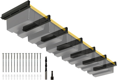Heavy Duty 6-Bin Overhead Garage Storage Rack - Organize Your Space!