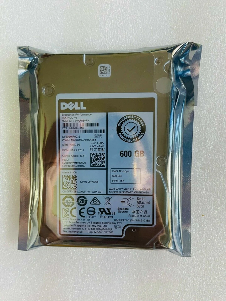2.5" 600GB DELL 0FPW68 ST600MP0036 SAS 12 Gbps Hard Disk Drive SFF 15K RPM 512 - Image 2 of 4