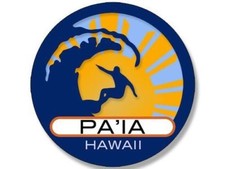 4" PA'IA BEACH HAWAII SURFING SURF SUN STICKER DECAL MADE IN USA
