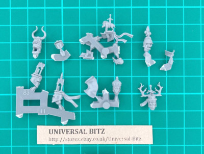 Bretonnia Knight on Foot Heads x 6 G Helme Knights Realm Old World Y2 C