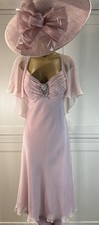 Ispirato UK 14/16 Dusky Pink Dress Wedding Mother Bride Guest Races Party Event