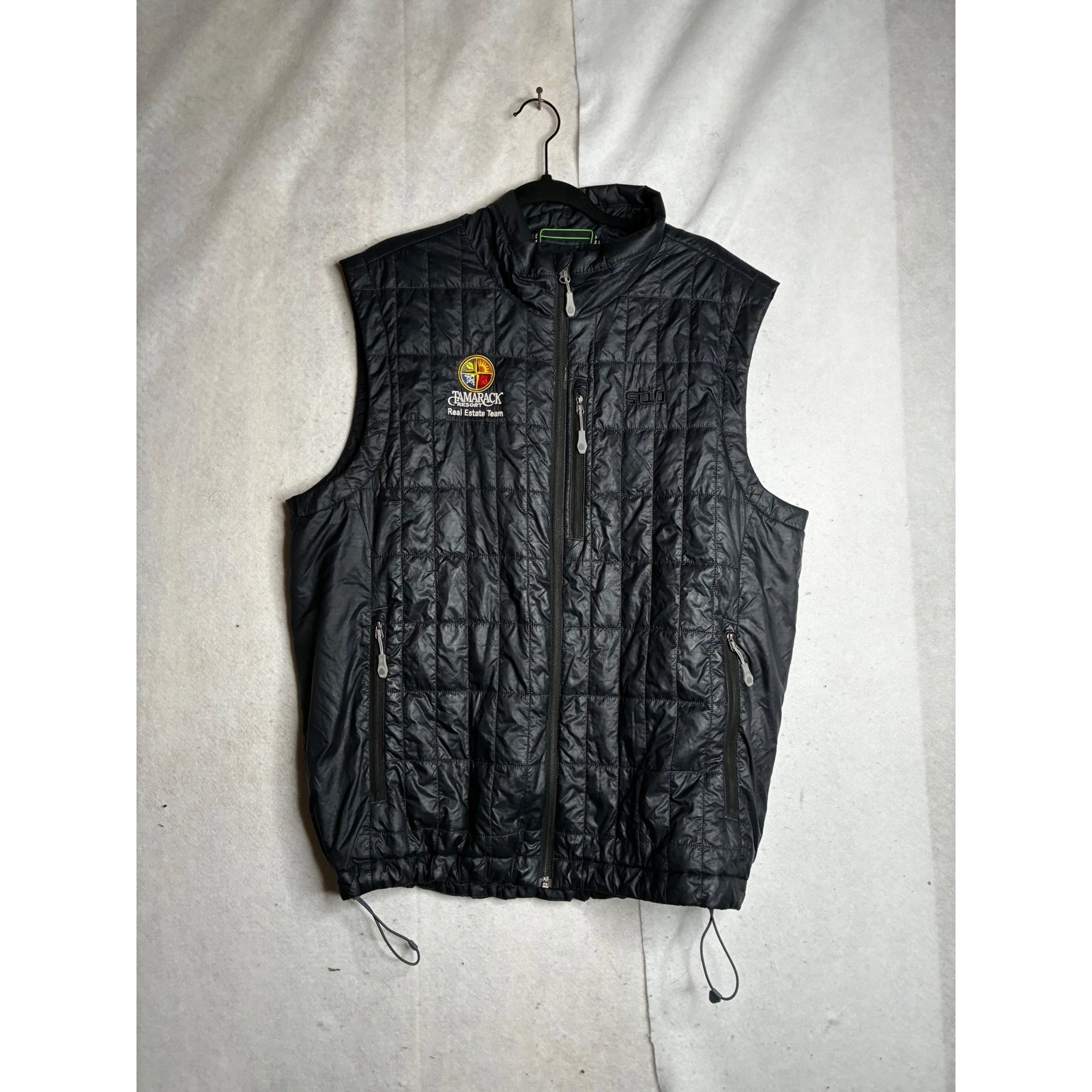 Stio Mens Azura Insulated Vest Black XL Tamarack Resort Primaloft Quilted Puffer