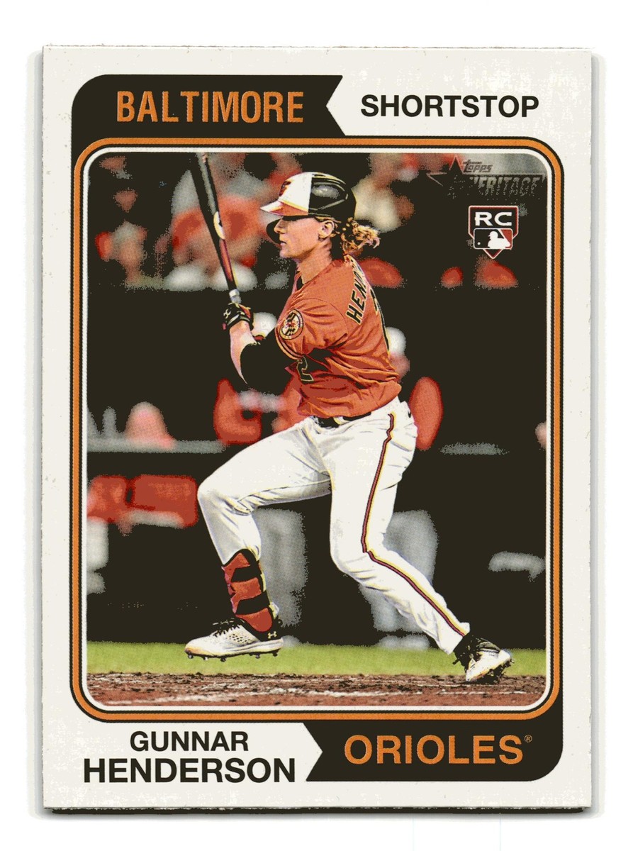 Gunnar Henderson RC Rookie 2023 Topps Heritage #64b Baltimore