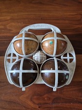 Vintage Bocce Ball Set 5 Piece Wooden Lawn Game Indoor Outdoor