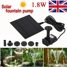 Solar Panel Powered Water Feature Pump Garden Small Pond Fish Aquarium Fountain