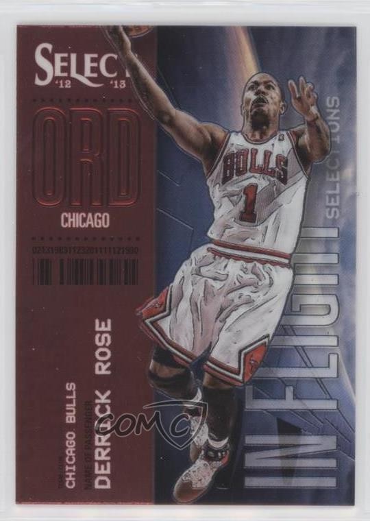2012-13 Panini Select In Flight Selections Derrick Rose #5 rf2