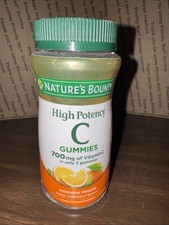 Nature's Bounty High Potency Vitamin C Gummies 700mg Immune Support 60 Count