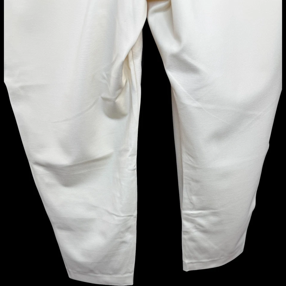 Susan Graver Dark Ivory Ankle Pants 2X Pull-On Stretch Rayon Blend NWOT - Image 3 of 4