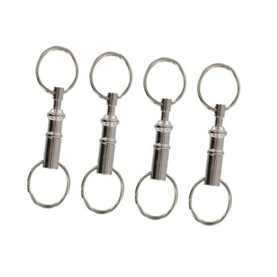 4x auseinanderziehbarer Schlüsselring einzigartiges Geschenk für Papa bequemer Schnellverschluss Schlüsselanhänger