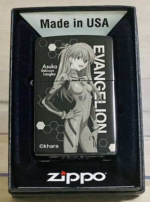 Zippo Evangelion New Theatrical Edition Asuka Black Titanium