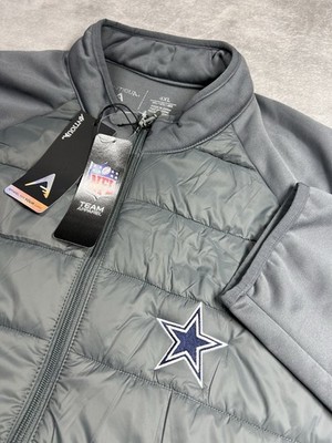 Dallas Cowboys Antigua Altitude Jacket 4XL Steel Gray Puffy Front NWT NFL
