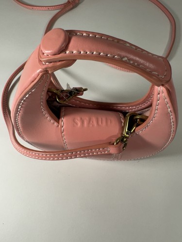 Staud Mini Moon Bag Pink Crossbody