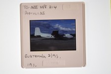 Aerovias Hpr 214 Aircraft TG-Aze Guatemala 1993 35mm Slide