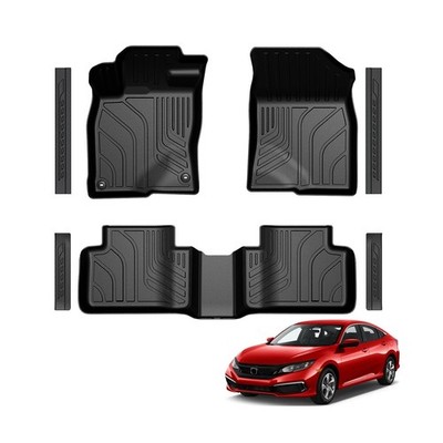 Floor Mats for 2016-2021 Honda Civic Sedan/Coupe/Type R/Insight, 2017-2021 Ha...