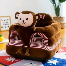 Baby Support Seat Learn To Sit Up Sofa Chair Plush Animal Floor Cushion Lounger