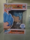 Funko Pop Dragonball SSGSS GOGETA 1866 Exclusive In Soft Protector