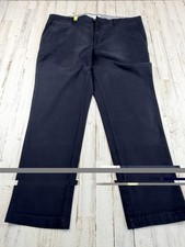 Mens Amazon Essentials Black Flat Front Chino Pants Size 38x29 Nice Fast Ship