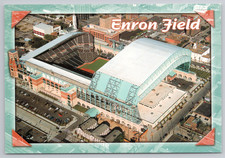 Vintage Enron Field Postcard Houston TX Astros Ballpark Union Station