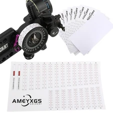 Target Practice 10PCS Extended Range Replacement Sight Tape Yardage Tapes PVC