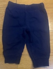Carter's Baby Sweatpants Navy 6 Months Solid Pattern Elastic Waist Pull On