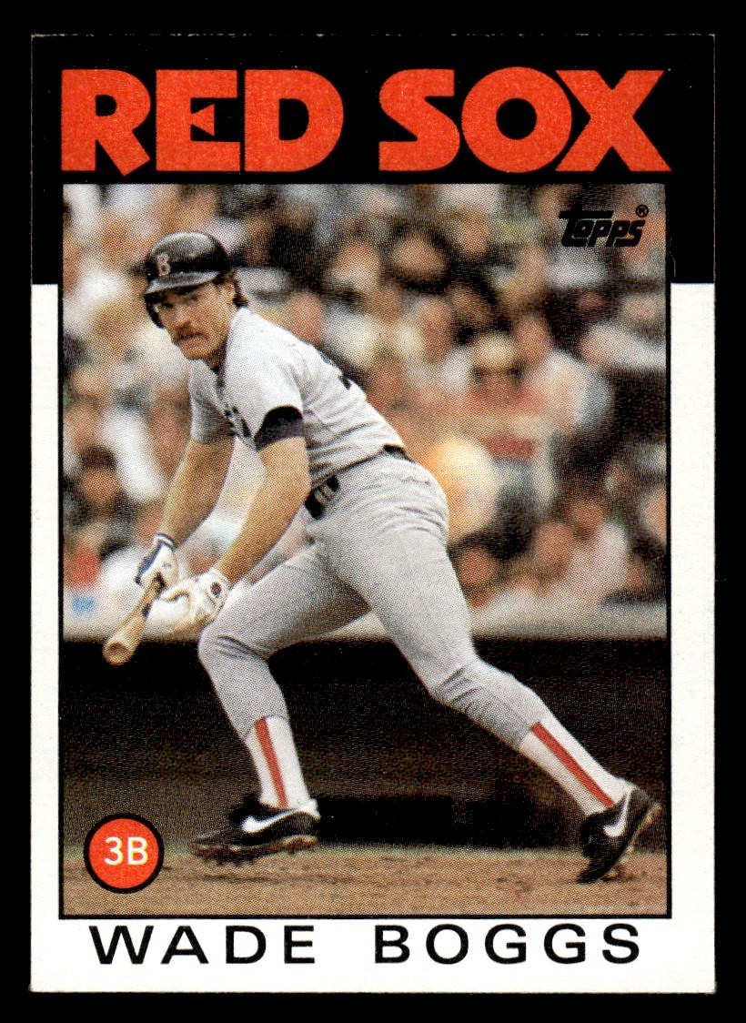 1986 Topps #510 Wade Boggs Card Boston Red Sox