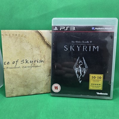 The Elder Scrolls V: Skyrim Sony PlayStation PS3 Spiel, Hülle, Disc Handbuch, Karte