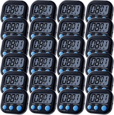 24 Pcs Digital Kitchen Timers Magnetic Back Timers Bulk Large Screen Loud Alarm 