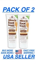 Miracle Foot Repair Cream For Dry Cracked Feet 8 Oz Each (PACK Of 2)