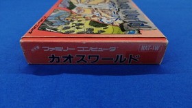 Famicom Software Model Number Chaos World Natsume FJR84