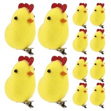 Hair Clips Alligator 12pcs Chick Hairpin Girl Hair 1 Count Pack of 1 Yellow