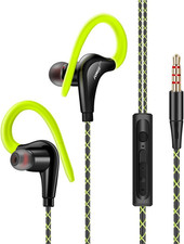 Wired In-Ear Waterproof Earphones Ear Hook Earbuds Stereo Super Bass Headphones