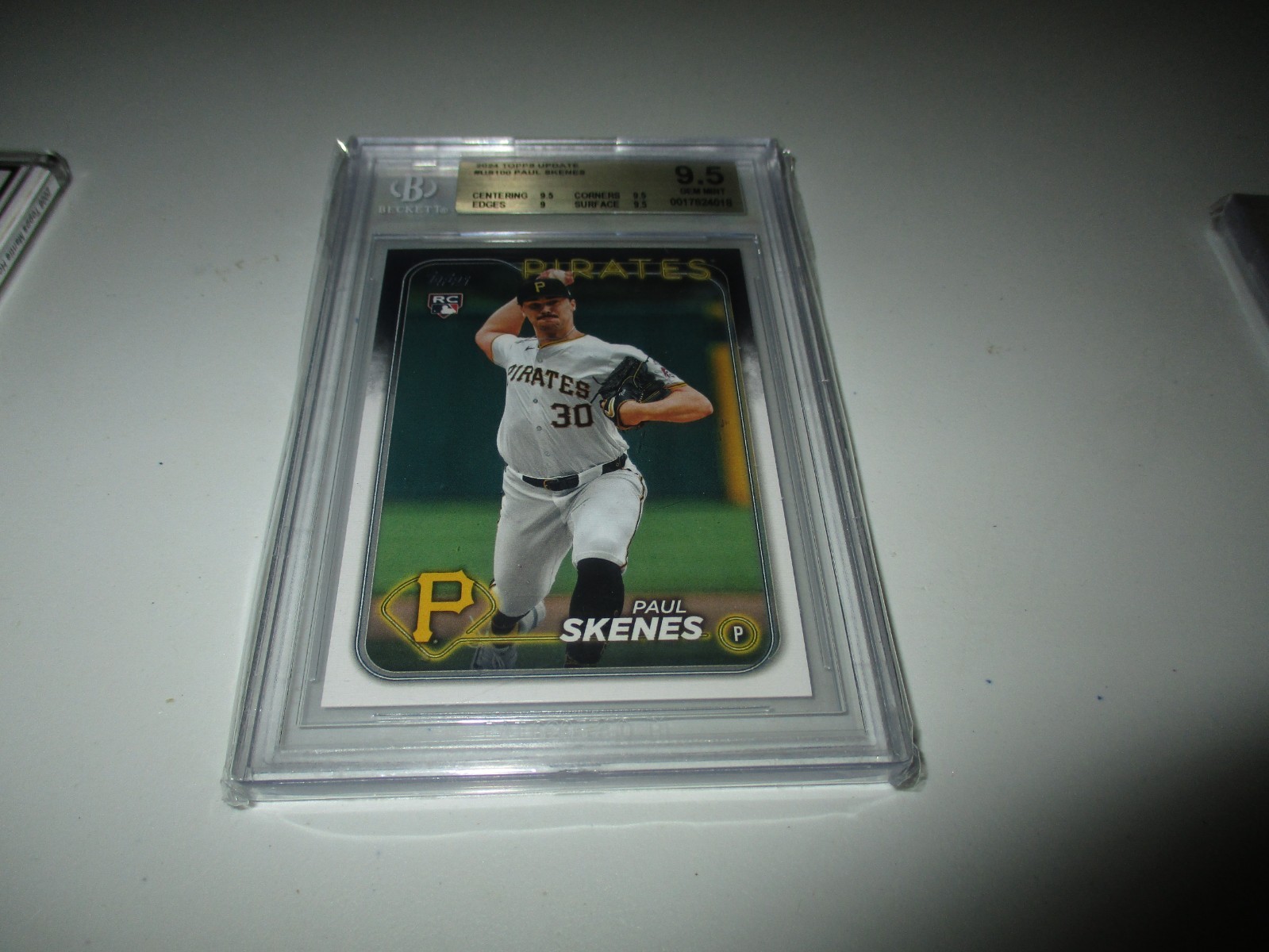 Paul Skenes 2024 Topps Update RC #US100 BGS 9.5