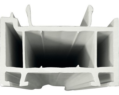 Verbreiterungsprofil 35 mm weiß/titan für Nebeneingangstür ProM01 & ProM02 L:140