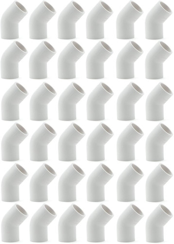 36-Pk 1/2 in. Schedule 40 PVC 45-Degree Elbows NSF/ASTM Pipe Fittings SCH40 ASTM
