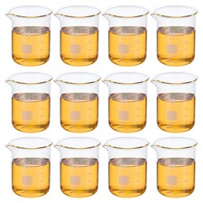 150ml Low Form Glass Beaker, 12 Pack Glass Graduated Scale Measuring Cups