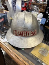 Vintage E.D. Bullard Hard Boiled Aluminum Hard Hat USA