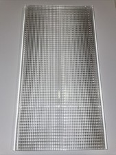 Clear Glass 6.5x12 Sawtooth Ribbed Prismatic Subway Tile Panel Lens VOLUME % $