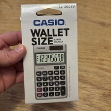 Casio SL-300SV Handheld Calculator 8-Digit LCD SL300SV